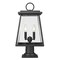 Z-Lite Broughton Outdoor Pier Mounted Fixture, 2-Light, 10.25 In.W x 21.25 In.H, Black/Clear Beveled 521PHMR-533PM-BK - alternate 7